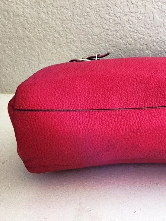 Kate Spade New York Fushia Leather Shoulder Bag Purse - Picture 12 of 14